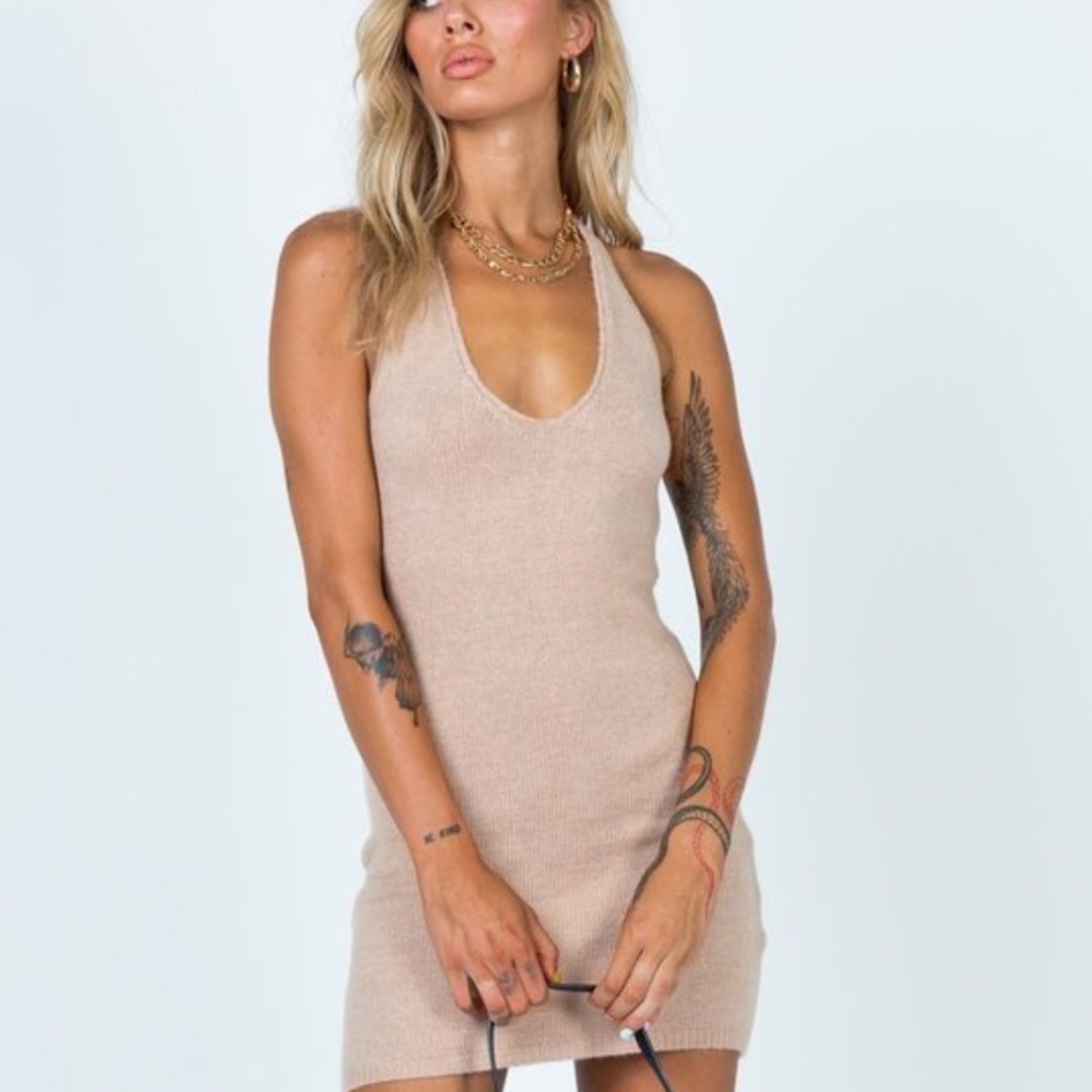 Blair Mini Dress Beige
